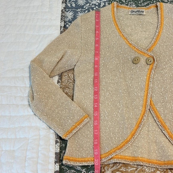 Vintage 60’s Stuart Mackey California Open Front Knit Cardigan Sweater Size 6 - Picture 5 of 13